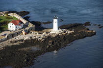 Portsmouth Harbour Light dans l'état du New Hampshire. © Philip Plisson / Plisson La Trinité / AA13886 - Nos reportages photos - Couleurs d'Automne en Nouvelle Angleterre