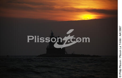 Race Rock Light in the state of New York. - © Philip Plisson / Plisson La Trinité / AA13887 - Photo Galleries - American Lighthouses