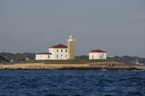 Watch Hill Light in the state of Rhode Island. © Philip Plisson / Plisson La Trinité / AA13893 - Photo Galleries - Lighthouse [Rhode Island]