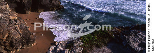 The wild coast of Quiberon. - © Philip Plisson / Plisson La Trinité / AA13961 - Photo Galleries - Wild coast