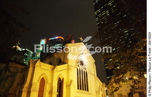 Hong Kong by night. - © Philip Plisson / Plisson La Trinité / AA14024 - Nos reportages photos - Immeuble