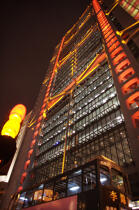 Hong Kong by night. © Philip Plisson / Plisson La Trinité / AA14025 - Nos reportages photos - Immeuble