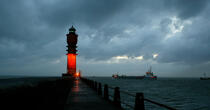 The lighthouse Saint-pol in Dunkerque. © Philip Plisson / Plisson La Trinité / AA14100 - Photo Galleries - Dunkerque