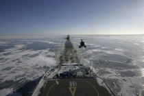 A bord d'un brise-glace en mer baltique. © Philip Plisson / Plisson La Trinité / AA14133 - Nos reportages photos - Mer Baltique