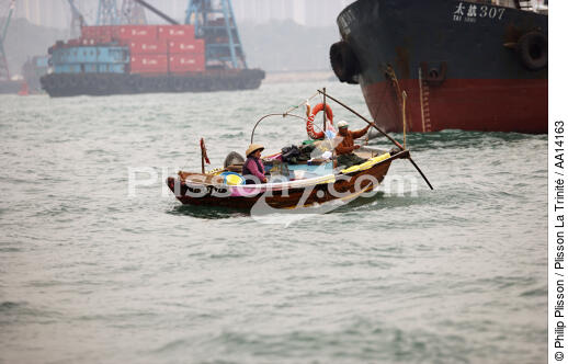 Dans le port d'Aberdeen à Hong Kong. - © Philip Plisson / Plisson La Trinité / AA14163 - Nos reportages photos - Aberdeen [Hong Kong]
