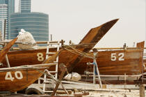 Boutres à Dubaï. © Philip Plisson / Plisson La Trinité / AA14911 - Nos reportages photos - Horizontal
