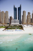 Plage à Dubaï. © Philip Plisson / Plisson La Trinité / AA14921 - Nos reportages photos - Dubai