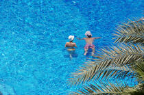 Swimming pool in Dubai. © Philip Plisson / Plisson La Trinité / AA14949 - Photo Galleries - United arab emirates