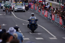 Tour de France 2005, escadron motocycliste © Philip Plisson / Plisson La Trinité / AA15185 - Nos reportages photos - Le Tour de France