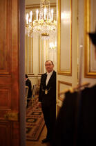 Palais de l'Elysée. Huissier © Philip Plisson / Plisson La Trinité / AA15301 - Nos reportages photos - Ile-de-France