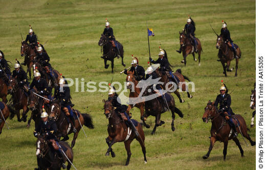 Republican guard. La Motte-Beuvron - © Philip Plisson / Plisson La Trinité / AA15305 - Photo Galleries - Horse