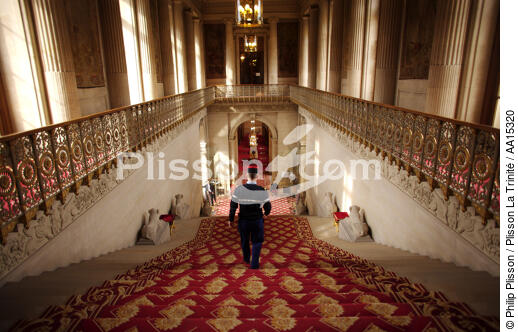 Palais du Luxembourg. Escalier d'honneur du Sénat - © Philip Plisson / Plisson La Trinité / AA15320 - Nos reportages photos - Escalier