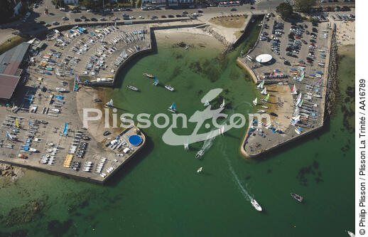 Yacht Club de Carnac plage - © Philip Plisson / Plisson La Trinité / AA16789 - Nos reportages photos - Loisir