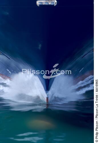 CMA CGM Fidelio bow - © Philip Plisson / Plisson La Trinité / AA16965 - Photo Galleries - Bulb