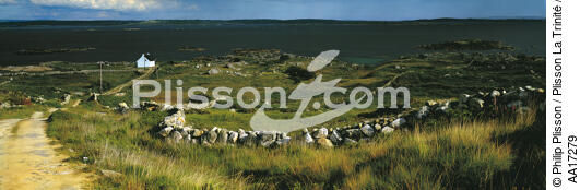 Stones and peat Carna - © Philip Plisson / Plisson La Trinité / AA17279 - Photo Galleries - Ireland, the green island