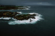 Le phare de Isla Pancha en Galice. © Philip Plisson / Plisson La Trinité / AA17297 - Nos reportages photos - Phares Espagne