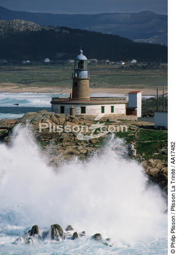 The lighthouse of Corrubedo - © Philip Plisson / Plisson La Trinité / AA17482 - Photo Galleries - Spanish Lighthouses