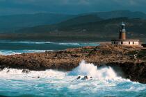 Le phare de Corrubedo © Philip Plisson / Plisson La Trinité / AA17484 - Nos reportages photos - Galice
