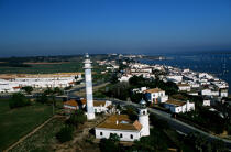 The lighthouse of El Rompido © Philip Plisson / Plisson La Trinité / AA17490 - Photo Galleries - Andalusia