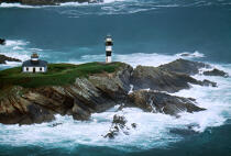 The lighthouse of Isla Pancha © Philip Plisson / Plisson La Trinité / AA17507 - Photo Galleries - Spanish Lighthouses