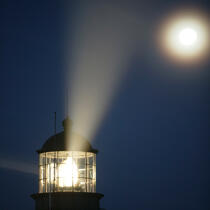 Le phare de Carteret. © Philip Plisson / Plisson La Trinité / AA17702 - Nos reportages photos - Manche [La]
