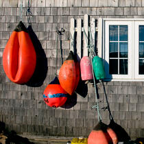 Fishing shack at St Andrews. © Philip Plisson / Plisson La Trinité / AA17763 - Photo Galleries - Town [New Brunswick]