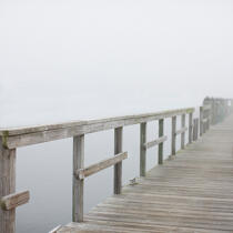 Passerelle dans le Maine. © Philip Plisson / Plisson La Trinité / AA17807 - Nos reportages photos - Maine