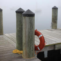 Passerelle dans le Maine. © Philip Plisson / Plisson La Trinité / AA17809 - Nos reportages photos - Nouvelle Angleterre