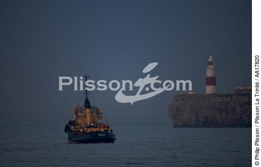 Gibraltar lighthouse - © Philip Plisson / Plisson La Trinité / AA17820 - Photo Galleries - Great Britain Lighthouses