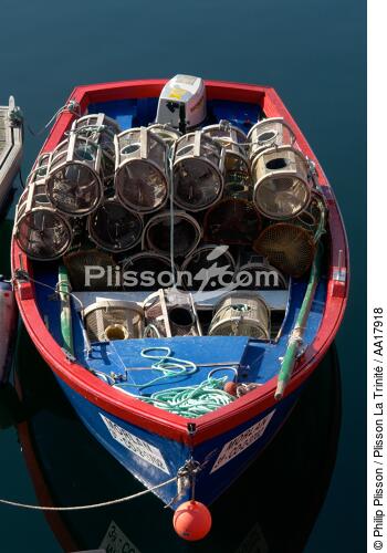 In Coruna harbour - © Philip Plisson / Plisson La Trinité / AA17918 - Photo Galleries - Lobster pot