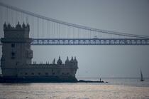 La tour de Belem à Lisbonne © Philip Plisson / Plisson La Trinité / AA18010 - Nos reportages photos - Mer