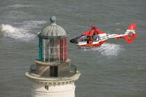 helicopter from Gironde pilotage © Philip Plisson / Plisson La Trinité / AA18047 - Photo Galleries - Air transport