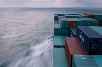 Container ship in the North Sea. © Philip Plisson / Plisson La Trinité / AA18384 - Photo Galleries - CMA CGM Marco Polo