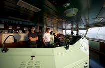 On board a container ship. © Philip Plisson / Plisson La Trinité / AA18388 - Photo Galleries - Bridge