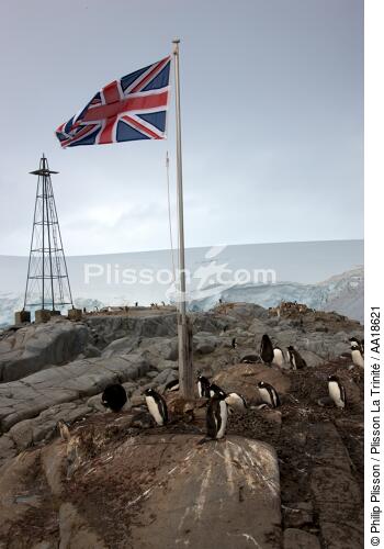 Port Lockroy en Antarctique. - © Philip Plisson / Plisson La Trinité / AA18621 - Nos reportages photos - Drapeau