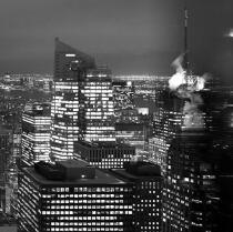 New-York by night. © Philip Plisson / Plisson La Trinité / AA19826 - Nos reportages photos - New York [Etat]