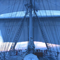 On board the Belem. © Philip Plisson / Plisson La Trinité / AA20302 - Photo Galleries - Tall ships