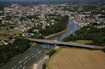 Saint-Goustan,pont d'Auray. © Philip Plisson / Plisson La Trinité / AA20322 - Nos reportages photos - Pont