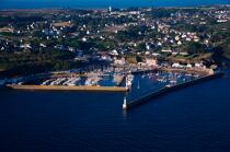Port-Tudy,ile de Groix. © Philip Plisson / Plisson La Trinité / AA20379 - Nos reportages photos - Jetée