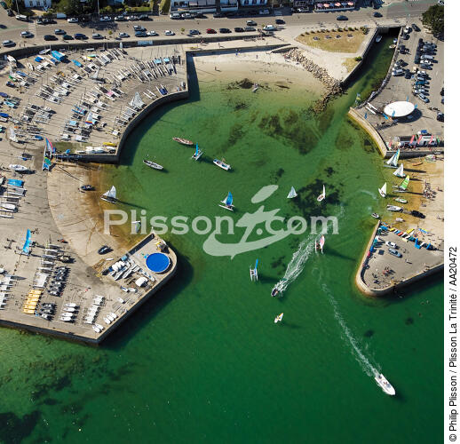 Le yacht club de Carnac. - © Philip Plisson / Plisson La Trinité / AA20472 - Nos reportages photos - Carnac