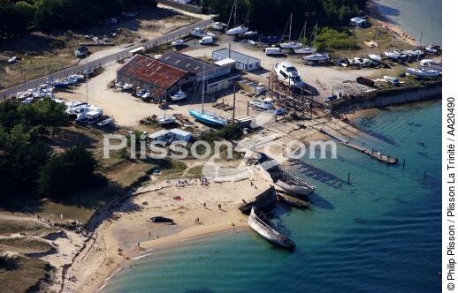 Chantier naval,rivière d'Etel. - © Philip Plisson / Plisson La Trinité / AA20490 - Nos reportages photos - Etel