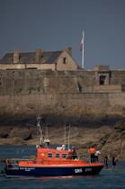 Le Fort National devant Saint-Malo. © Philip Plisson / Plisson La Trinité / AA21519 - Nos reportages photos - Ille-et-Vilaine