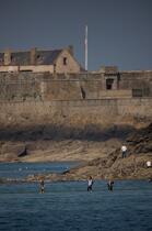 Le Fort National devant Saint-Malo. © Philip Plisson / Plisson La Trinité / AA21520 - Nos reportages photos - Fort National [le]