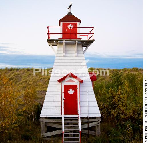Le phare de Shediac au Canada. - © Philip Plisson / Plisson La Trinité / AA21916 - Nos reportages photos - Canada