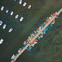Small boats in Pornichet. © Philip Plisson / Plisson La Trinité / AA21983 - Photo Galleries - Ponton