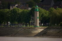 Le phare de Quillebeuf sur la Seine. © Philip Plisson / Plisson La Trinité / AA21997 - Nos reportages photos - Ville (27)