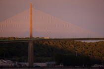 Le pont de Brotonne. © Philip Plisson / Plisson La Trinité / AA22029 - Nos reportages photos - Pont