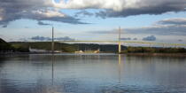 Le pont de Brotonne. © Philip Plisson / Plisson La Trinité / AA22079 - Nos reportages photos - Pont