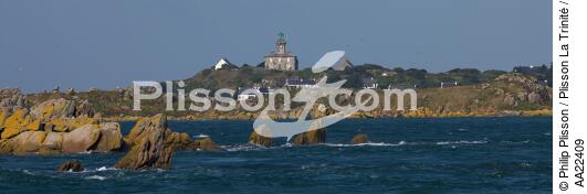 Le phare de Chausey. - © Philip Plisson / Plisson La Trinité / AA22409 - Nos reportages photos - Ile [50]