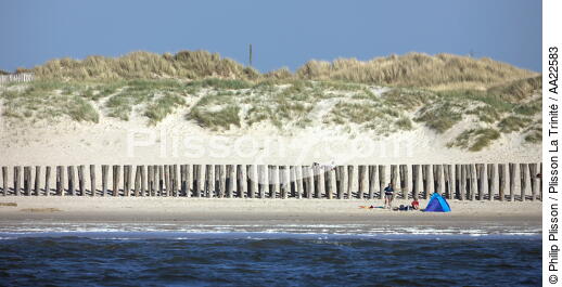 Beach in Berck. - © Philip Plisson / Plisson La Trinité / AA22583 - Photo Galleries - From Dunkerque to la Baie de Somme